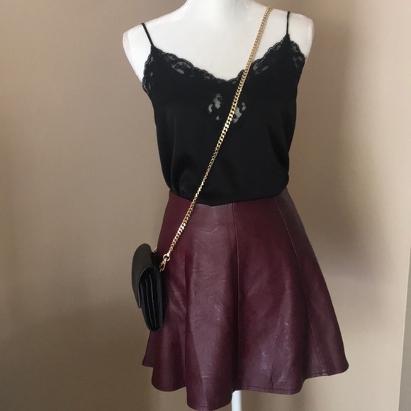 Forever 21 Dresses & Skirts - 🌻Forever 21 Faux Leather A-Line Skirt ~ SIZE S🌻